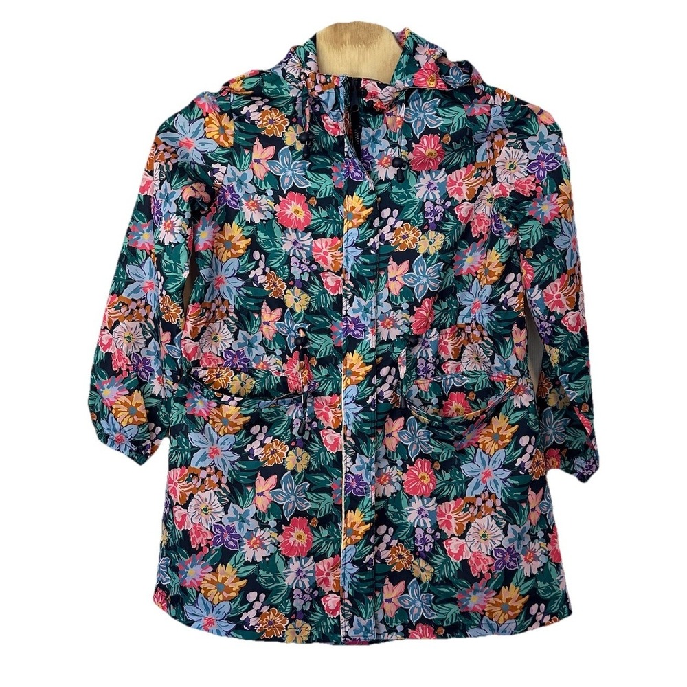 Vera Bradley Women's Floral Colorful Rain Jacket Size M Spring Bloomcore Flowers